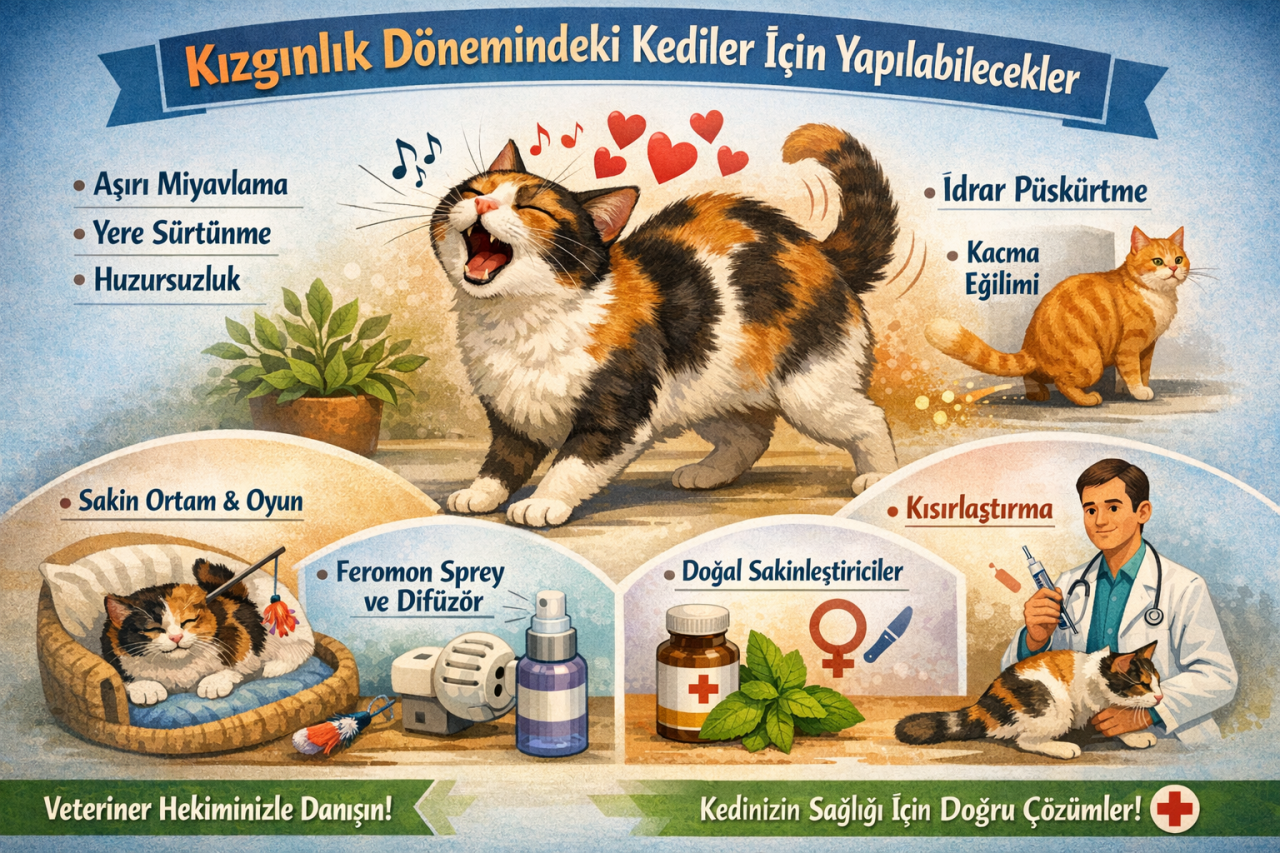 Kızgınlık Dönemindeki Kediler İçin Yapılabilecekler