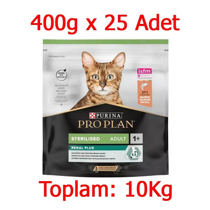Proplan Sterilised Somon Kısır Kedi Maması 400 Gr x 25 Adet (10kg)