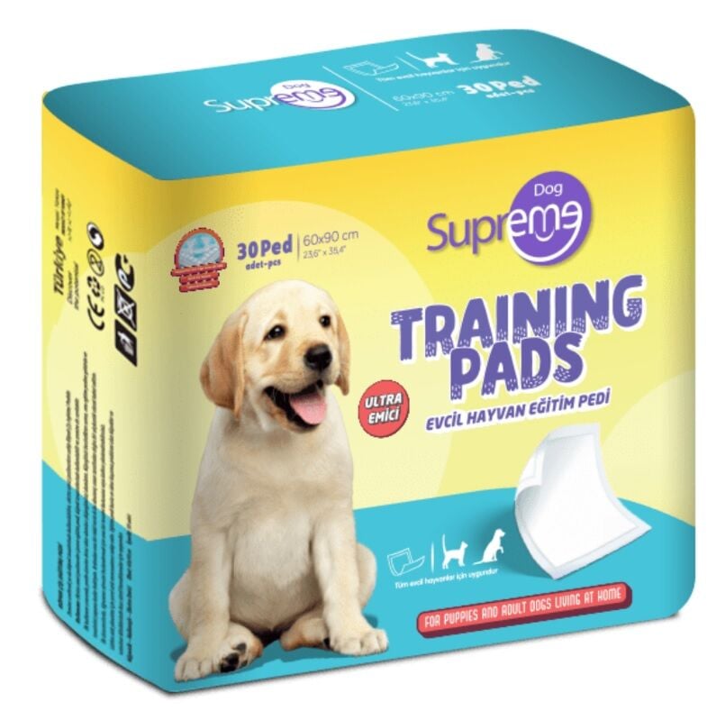 Supreme Dog Köpekler İçin Ekstra Emici Çiş Eğitim Pedi 60x90cm (30'lu)