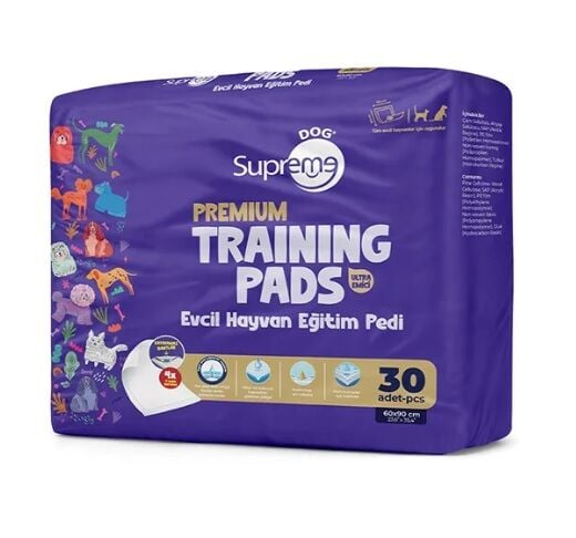 Supreme Dog Premium Evcil Hayvan Eğitim Pedi 30'lu