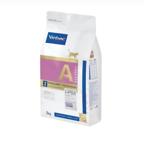Virbac A2 Hypoallergy & Food Intolerance Hipoalerji ve Gıda İntoleransı Desteği Kedi Maması 3kg