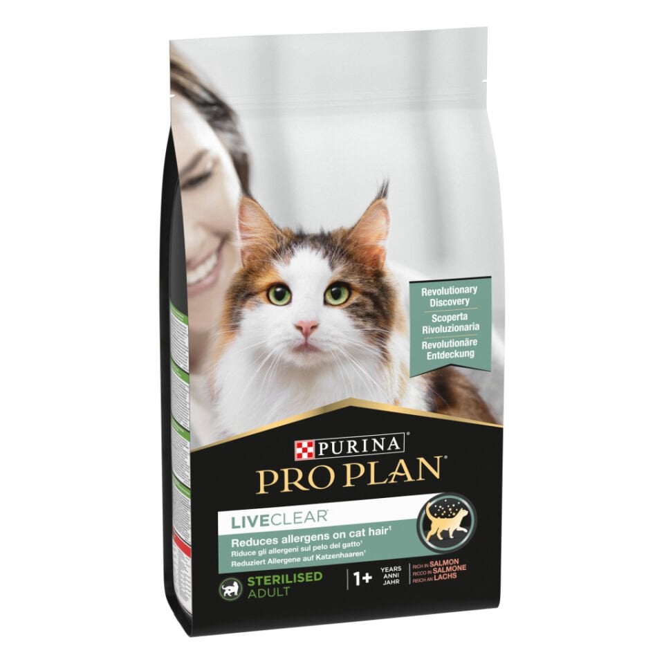 ProPlan LiveClear Somonlu Alerjen Azaltan Kısırlaştırılmış Kedi Maması 1,4kg