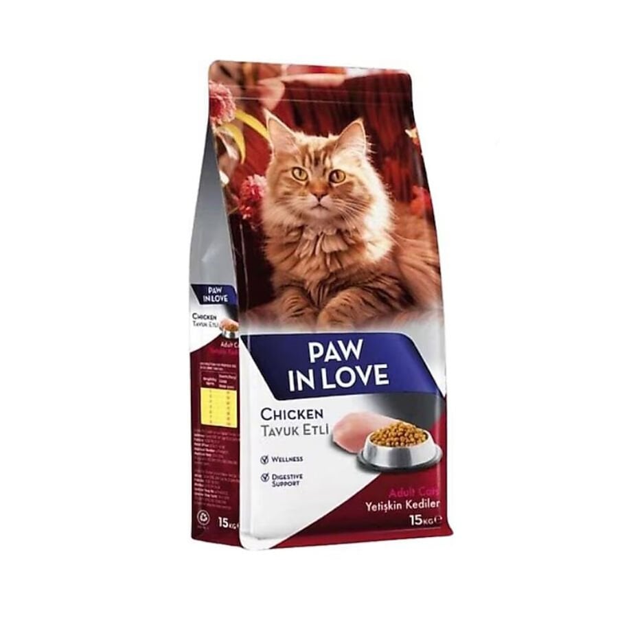 Paw in Love Tavuk Etli Yetişkin Kedi Maması 15kg